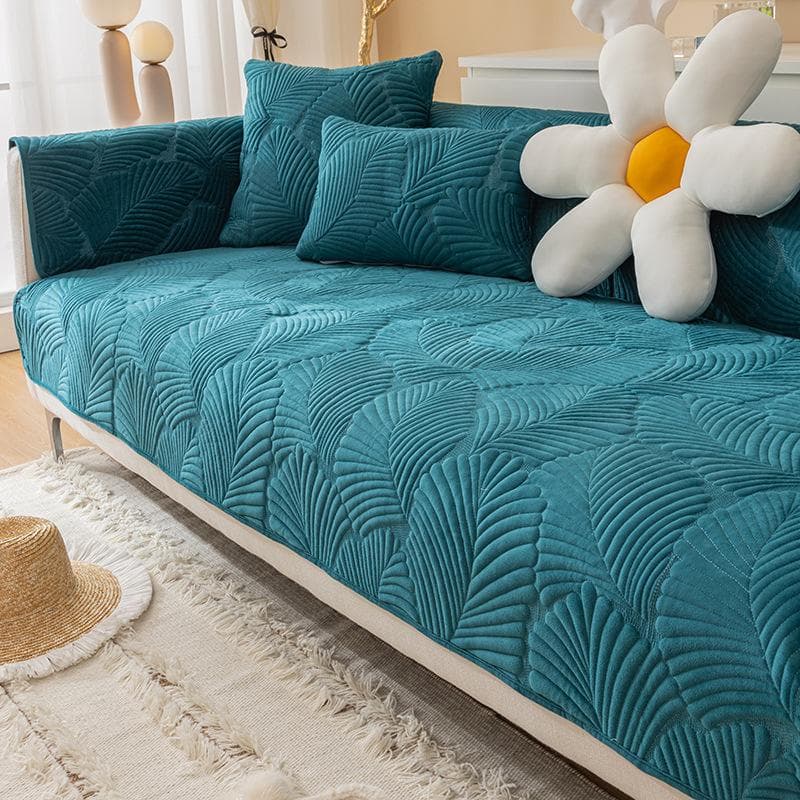 Solid Color Soft Thick Sofa Mat Cover Nordic Lounge Corner L Shape Sofa Towel Cover Non-Slip Home Couch Protector Living Room 70x120cm 1pc