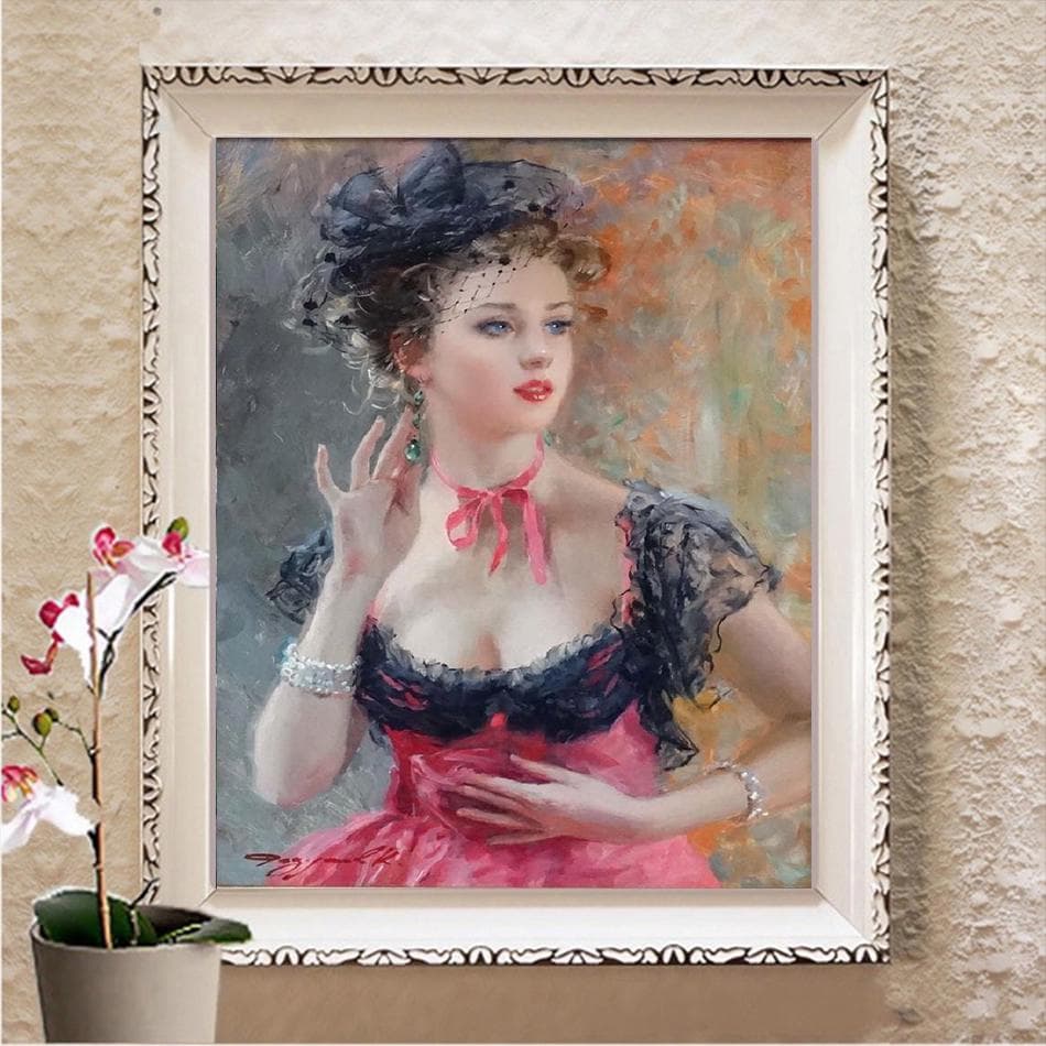 Diy 5D Diamond Painting Cross Stitch Full Square Round Diamond Embroidery Mosaic Rhinestones Picture Gift Full Square 20X30CM