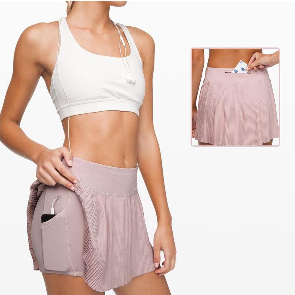 Pleated Skirt Running Skirt Anti-light Quick-drying Leggings Sports Skirt Tennis Skirt XL