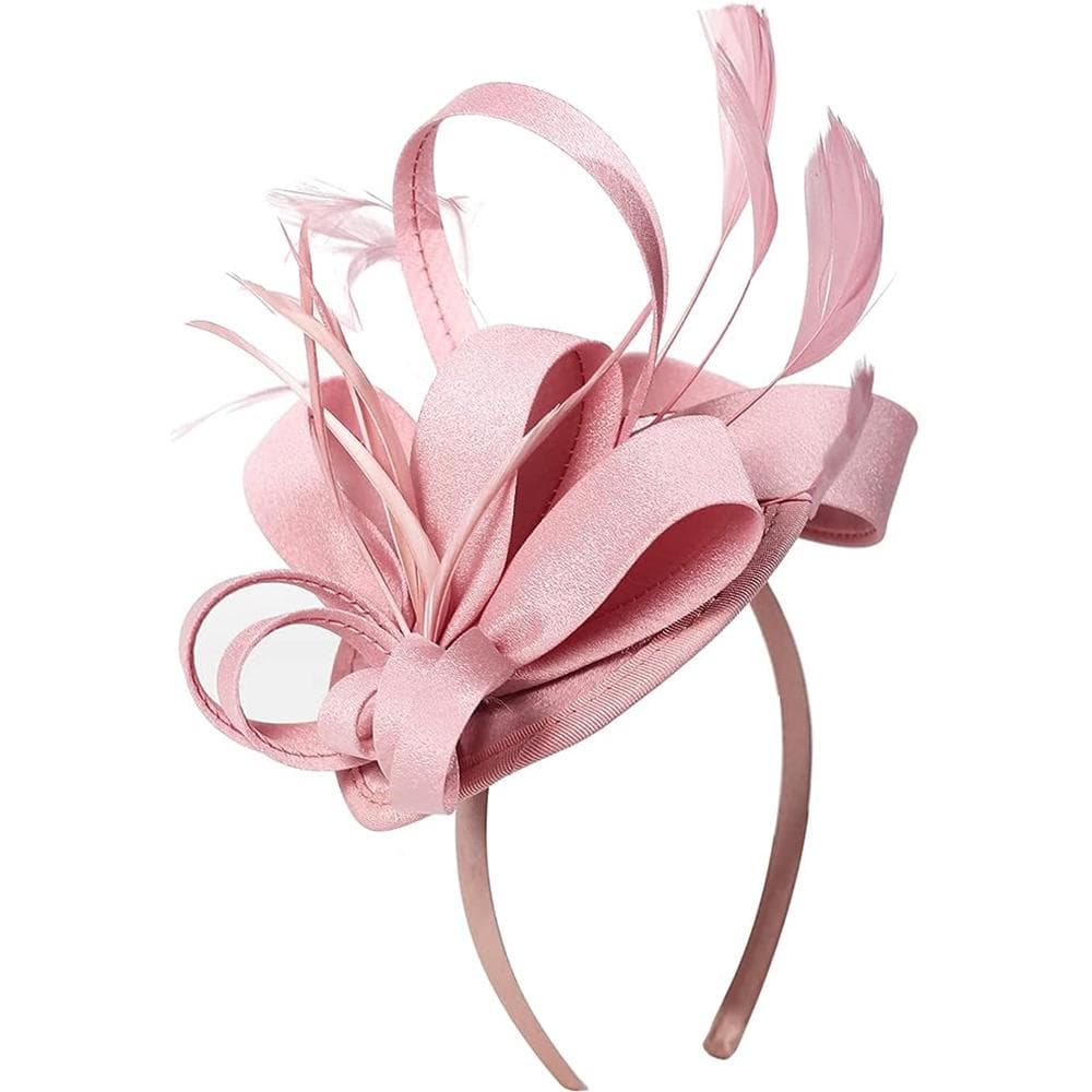 Fascinators for Women Tea Party Hat Headband Derby Wedding Church Bridal Cocktail Feathers Hair Clip