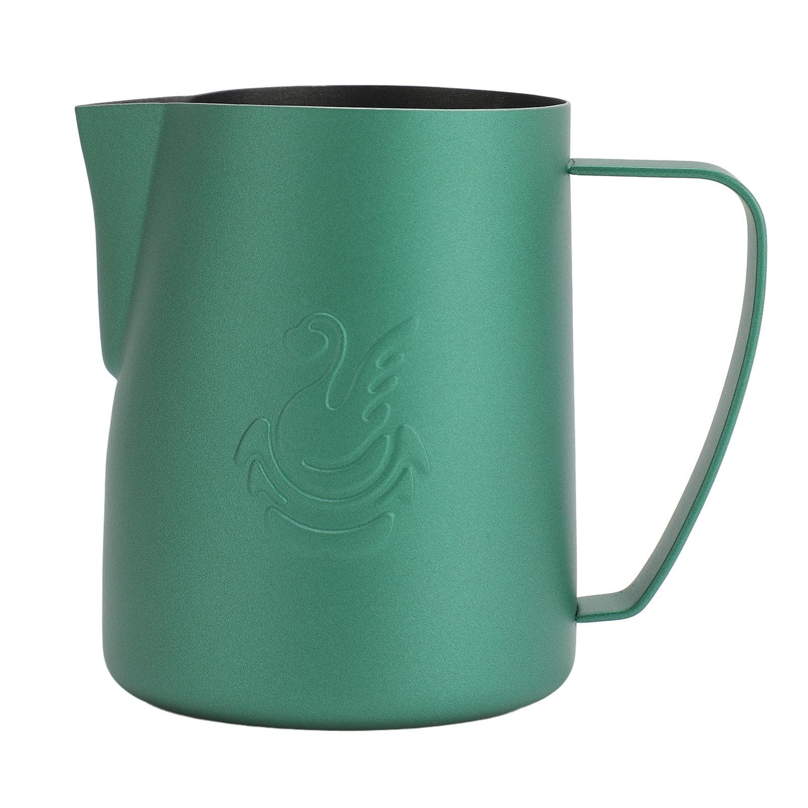 Milk Frothing Pitcher 480ml 304 Stainless Steel Swan Coffee Creamer Cup Latte Art Steaming Pitcher Matte Green