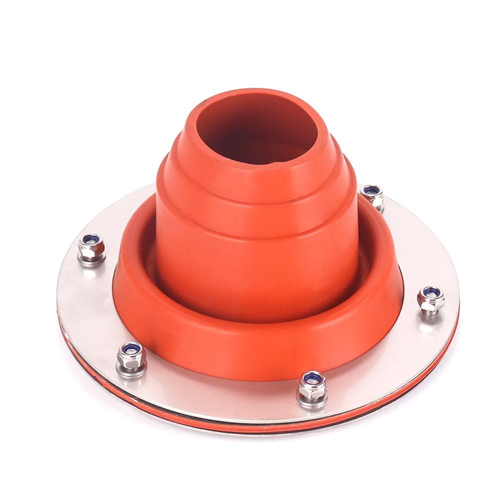 Stove Jack Kit for Tent Flexible Roof Silicone Metal Roofing Tube Flashing High Temperature red