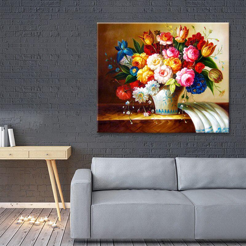 Diamond Painting Cross Stitch Elephant Crystal Needlework Diamond Embroidery 20X30CM
