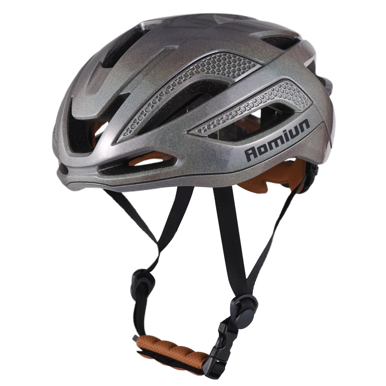 Adult Bike Helmets Electric Scooter Helmets Aerodynamic Safety Helmet with Adjustable Interior M brown