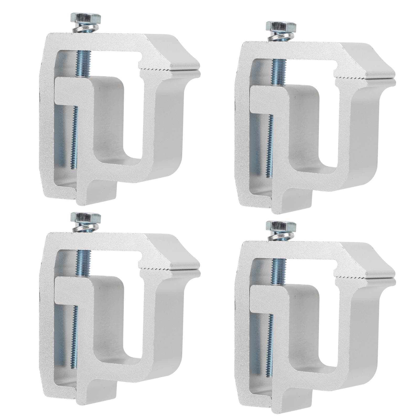 4Pcs Truck Topper Cap Clamps Universal Mounting Clamps Truck Caps Silvery Truck Cap Clamps for