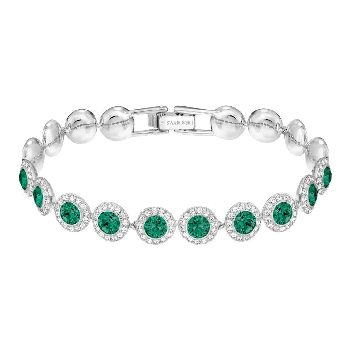Swarovski Angelic Sanrio Double Layer Design Sterling Silver Bracelet Women bracelet Cubic-Zirconia Pearl 5237769 Box (Random Color)