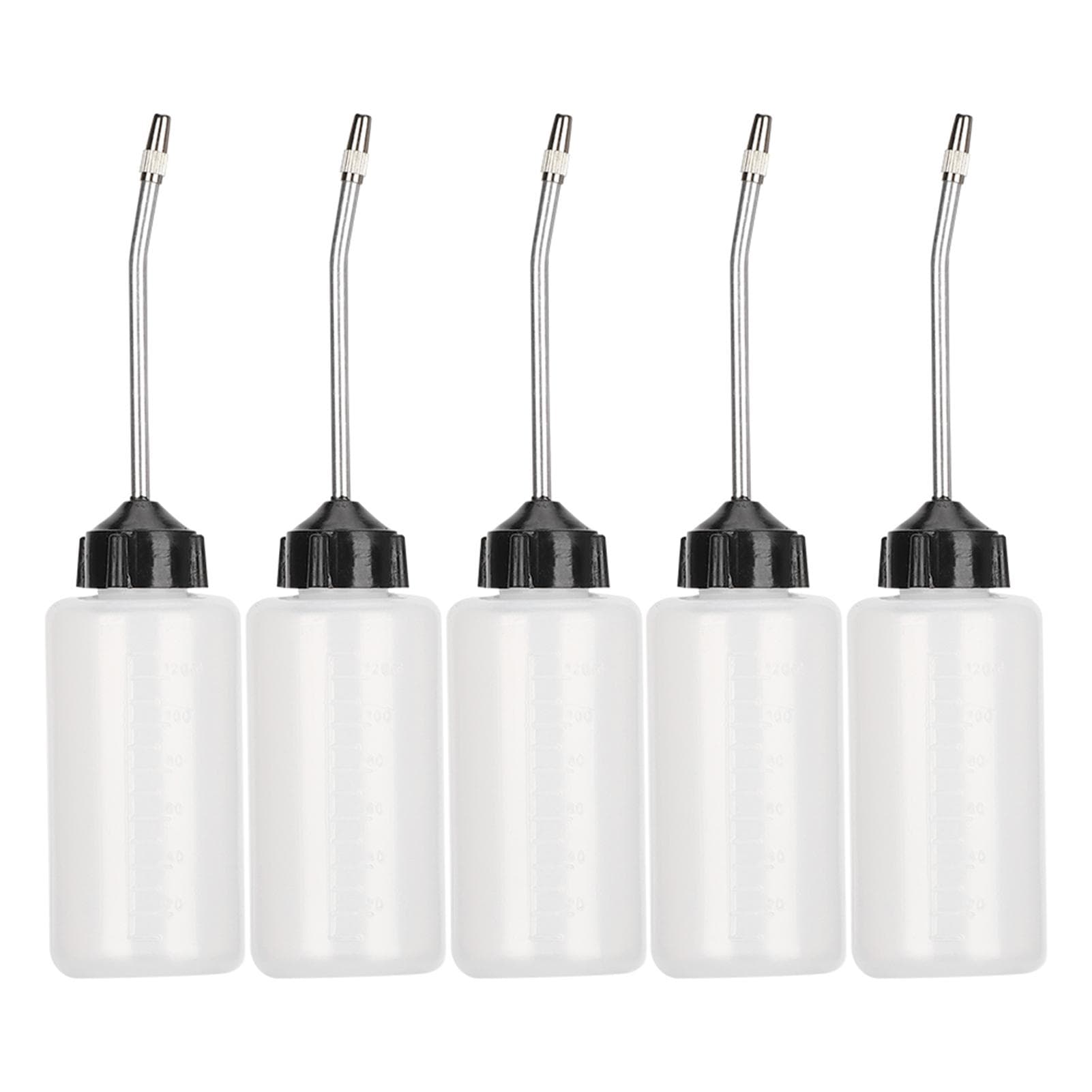 5pcs 120ML Plastic Sewing Machine Oiler Oil Dispenser Oil Bottle with Long Extended Spout