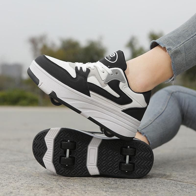 Children's Roller Shoes Boys Four-wheeled Girls Sports Roller Skating Walking Wheel Shoes Deformed Roller Shoes 33
