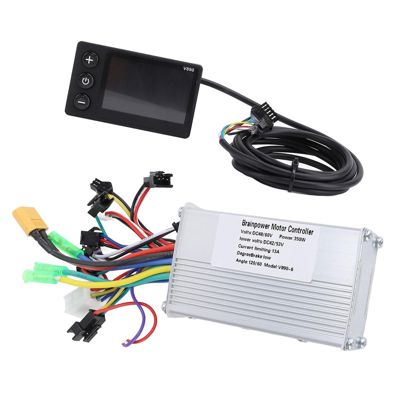 48V 60V 350W Brushless Controller V890 Meter LCD Display Screen Electric Bike Modification Kit