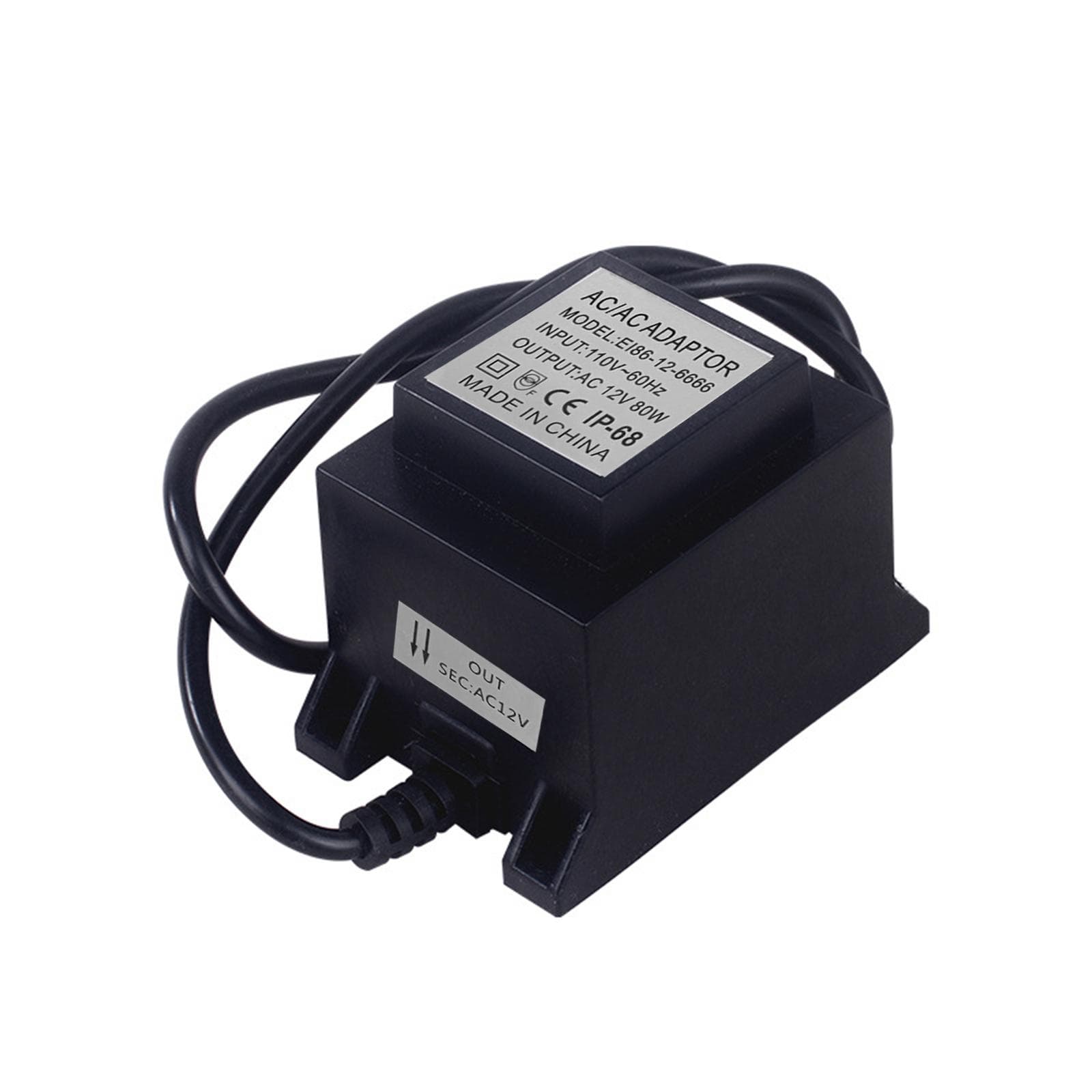LEDs Converter Power-supply Transformer AC110V Outdoor IP68 Waterproof Light Regulator for Outdoor 80W