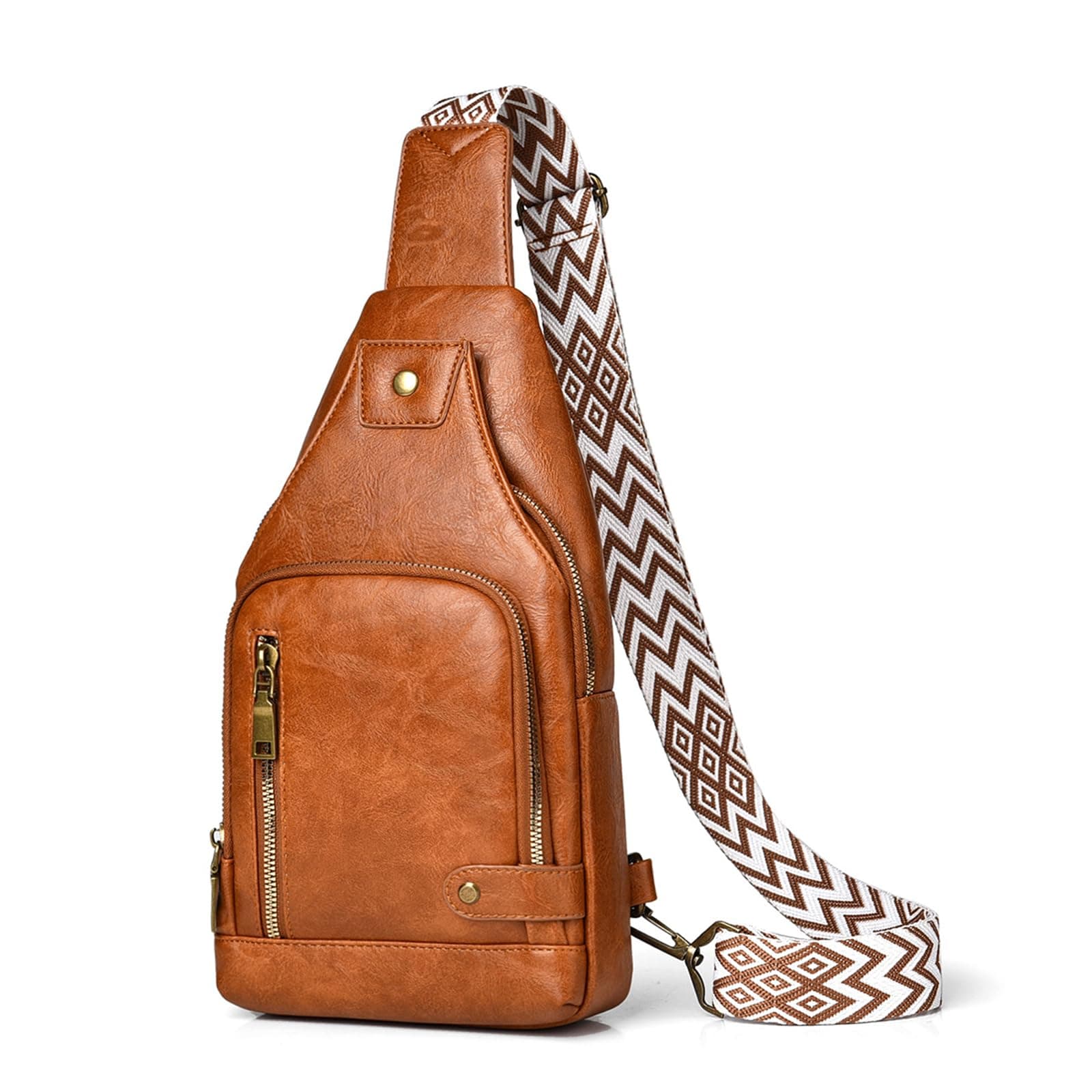 HSAOUT Shoulder Crossbody Large Perfect for and Outdoor Activities Light Brown Men's Bag, Bag, Capacity, Ambidextrous, Waterproof, Commuting, School,