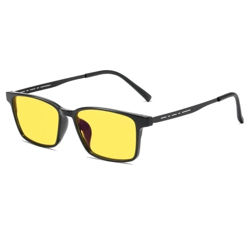 Vintage Night Vision Glasses for Driving Men Women Ultralight UV400 Sunglasses TR Blue Light Blocking Eyewear