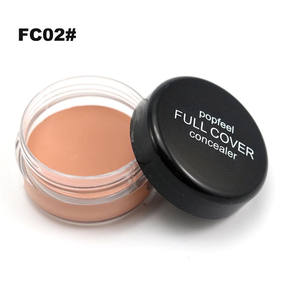 Popfeel -Base Concealer Cream Face Cover Blemish Hide Dark Spot Blemish Eye Lip Contour Liquid Foundation