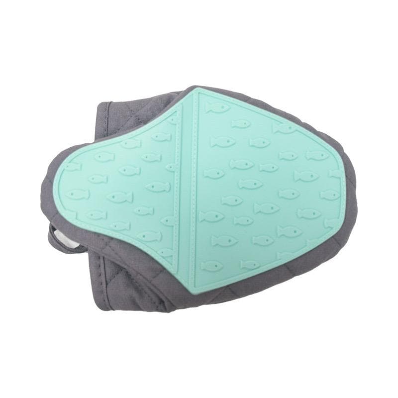 Fish Shaped Silicone Anti Scald Oven Gloves for Kitchen, Tray, Dish Holder, Multi-purpose blue