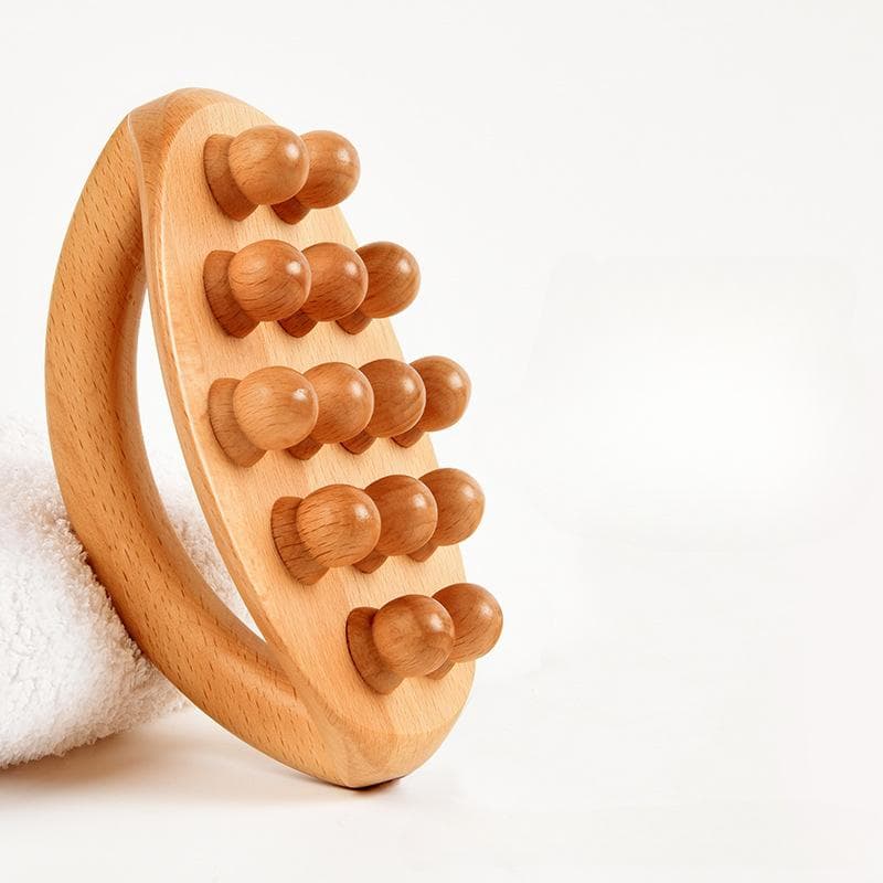 Wood Therapy Massage Tool, Wooden Massage Body Brush for Cellulite Remover, Skin Relief,Body Shaping,Lymphatic Drainage Massager