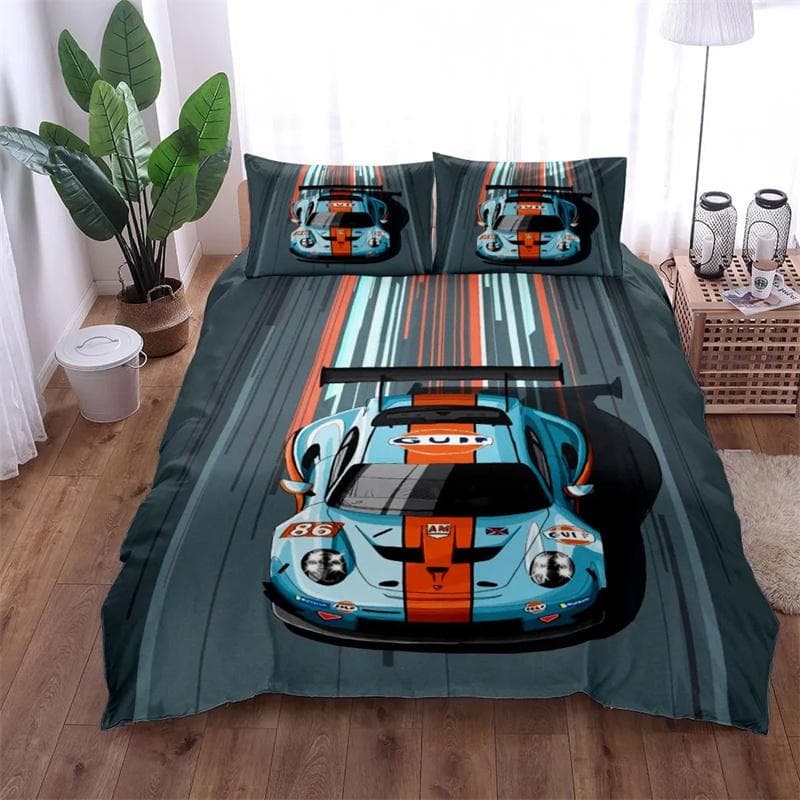 Gt3 Rally Duvet Cover Set King Queen Double Full Twin Single Size Bed Linen Set 135x200cm 2pcs