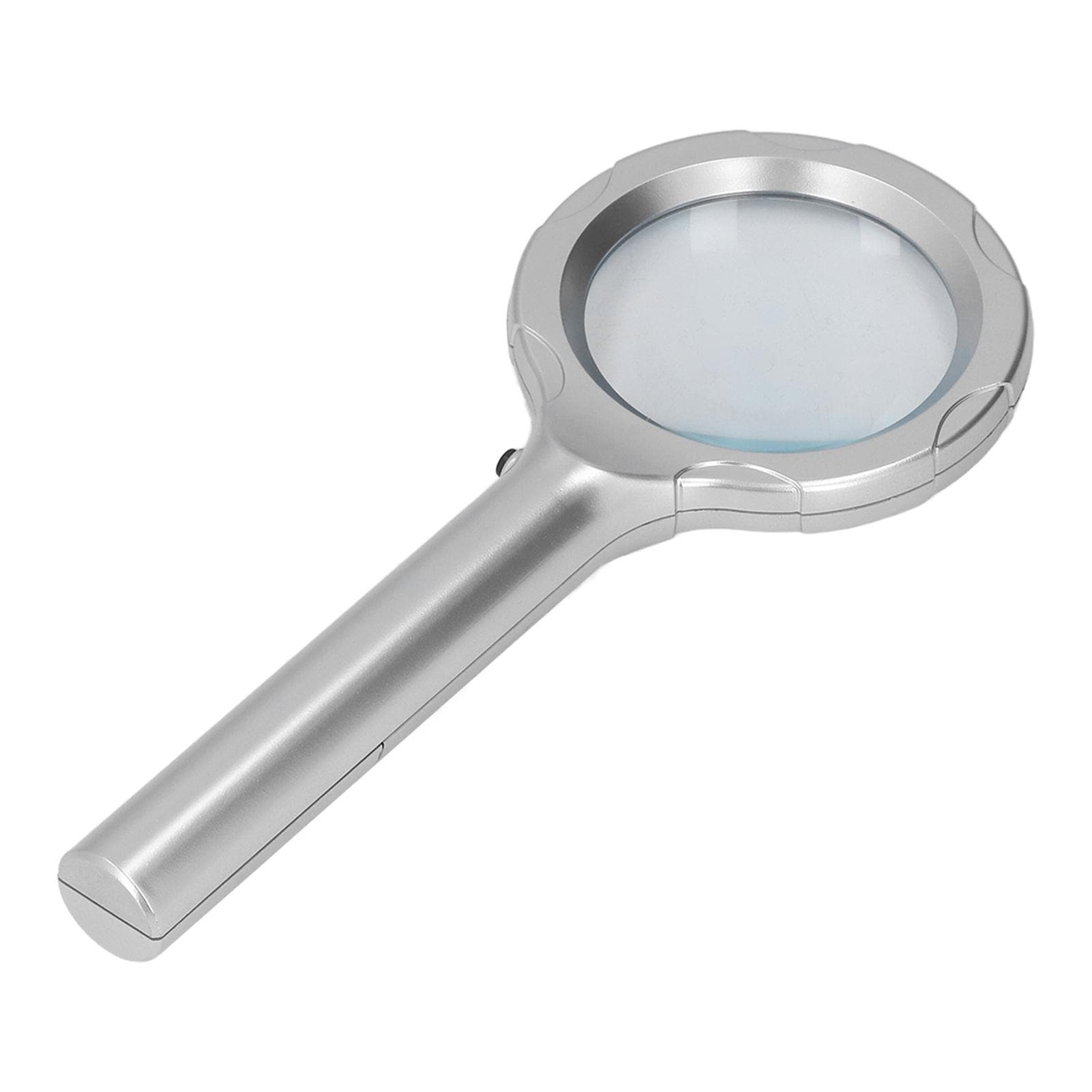 Handheld Magnifying Glass 4X Optical Illuminated Magnifier with 6 LED Lights for Reading Collecting