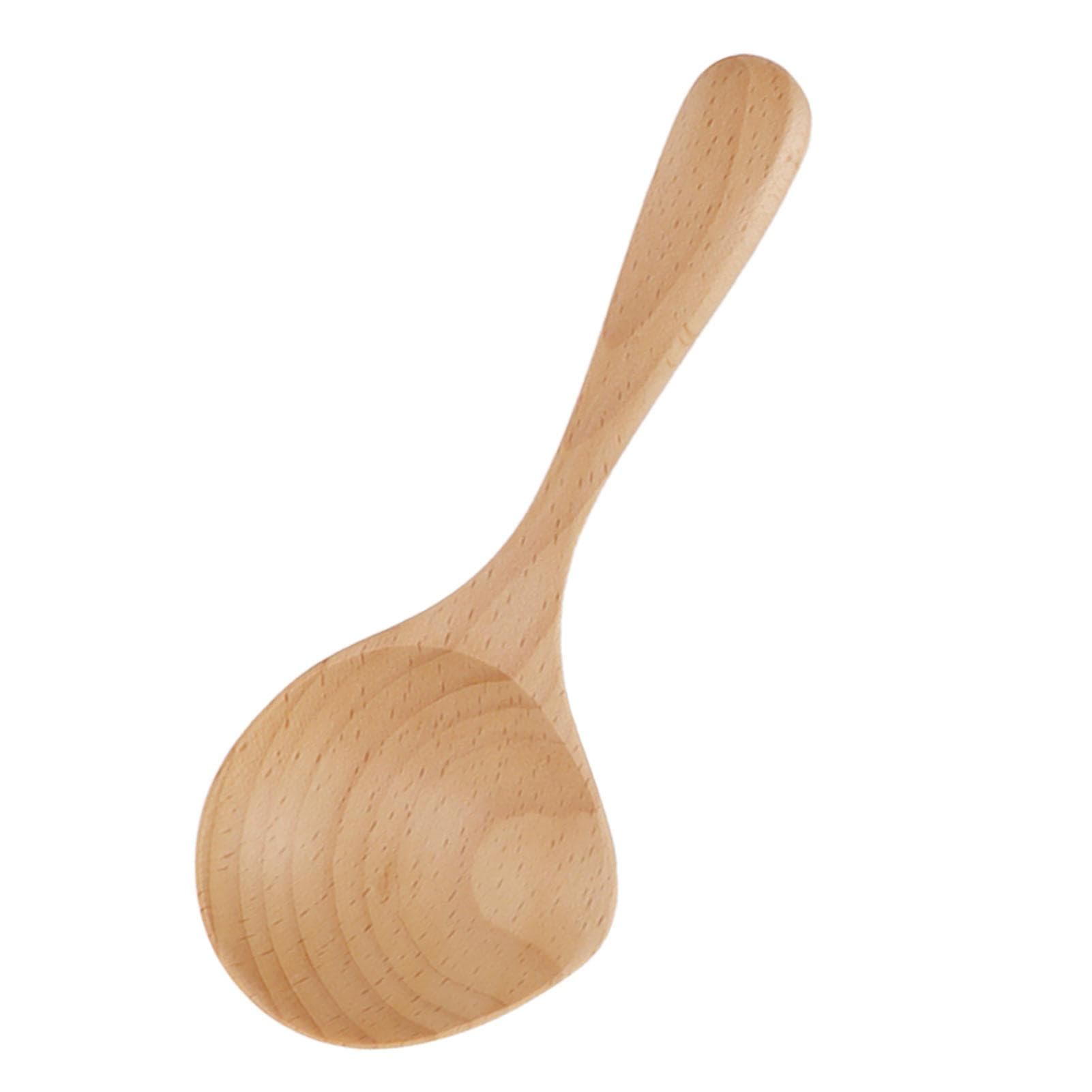 Wooden Spoons Handcrafted High Temperature Resistant Safe Eco Friendly Long Handle Wooden Spoons L(for 6.5-9kg)