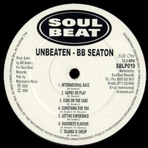 LP Record BB SEATON - Unbeaten SBLP019 Soul Beat 2002 UK Reggae, Ska & Dub Used