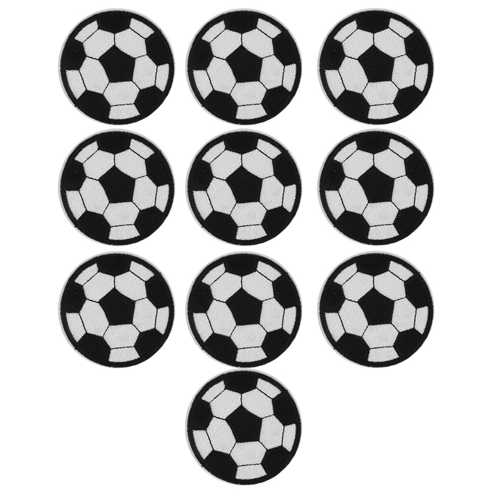 10Pcs Soccer Ball Embroidery Patches Backpack Clothing Accessories Patch Sticker Badge