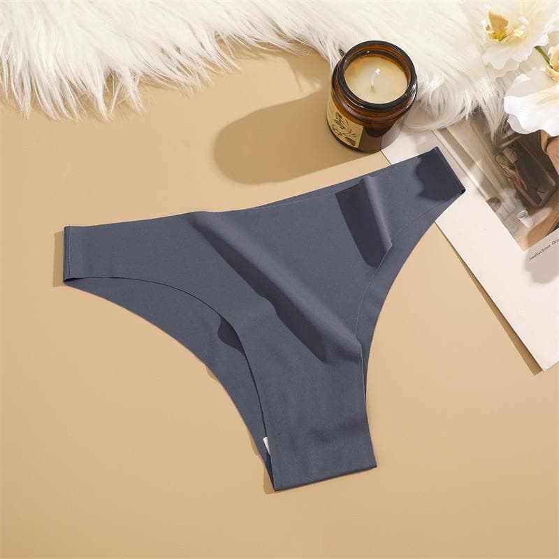 FINETOO Women Seamless and Traceless Panties Solid Color Underwear soft and Comfortable Lingerie 12 Colors S