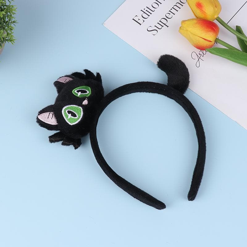 Cute Creative Cat Hair Bands Funny Cartoon Headdress Cat Super Cute Headband Fashion Hair Accessories black