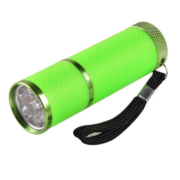 Mini UV Gel Curing Lamp Portability Nail Dryer LED Flashlight Currency Detector green