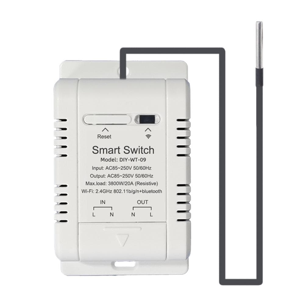 Ewelink WiFi Temperature Switch Mobilephone APP Control with Data Statistics Support IFTTT 1m multicolour