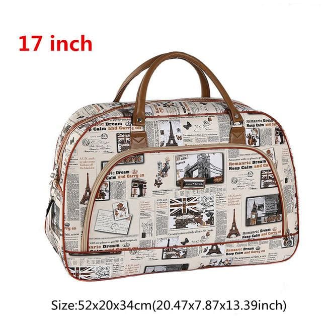 PU Leather Travel Tote Bags Large Feminine Short Distance Overnight WeekendDuffle Pouch Clothes Organizer Luggage Accessories 46*18*27cm