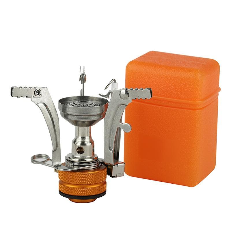 Cross Border Amazon Foldable Electric Ignition Integrated Mini Stove, Outdoor Camping Portable Barbecue Stove, Picnic Stove