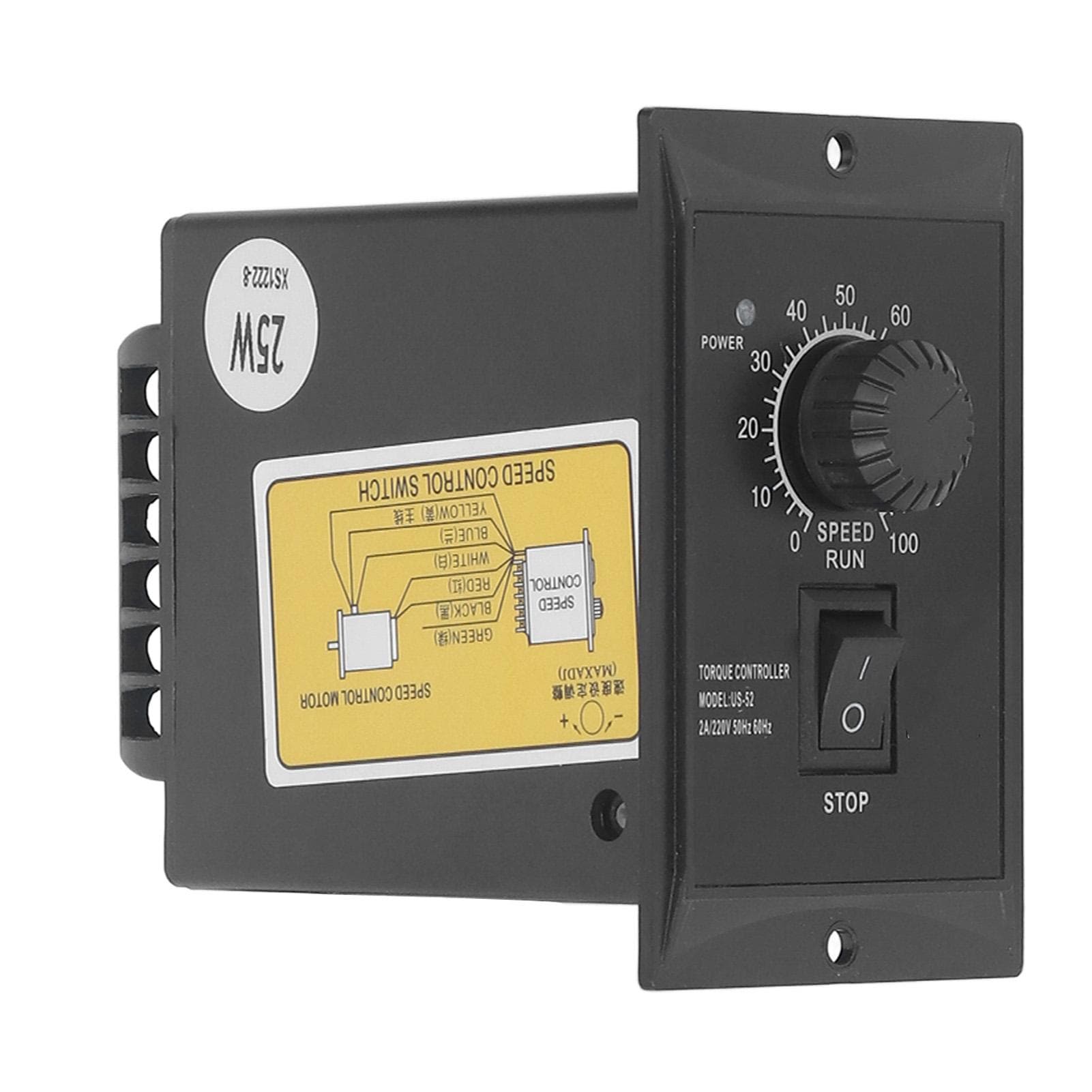 Motor Speed Controller 220V 25W Adjustable Speed Regulator for Equipment Machine