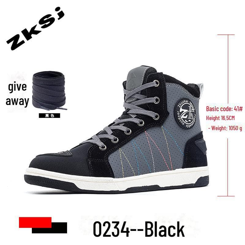 All-Season Breathable Motorcycle Riding Boots - Anti-Fall, Road Racing & Parkour Shoes 46