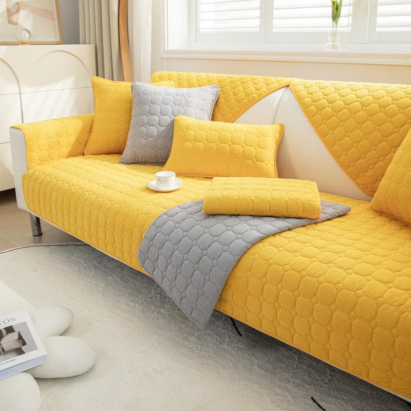 Thicke Sofa Cover Non-slip Couch Cover Cushion Slipcover for Living Room Universal for All Seasons Corduroy Home Protector Cover 70x70cm 1pcs