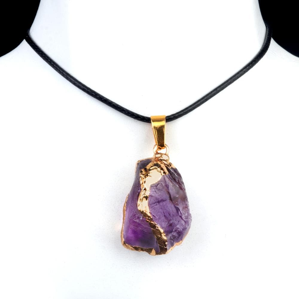 Women Necklace Natural Stone Irregular Pendant Charms For Elegant Women Love Romantic Gift Chains 45+5 cm 25-35mm