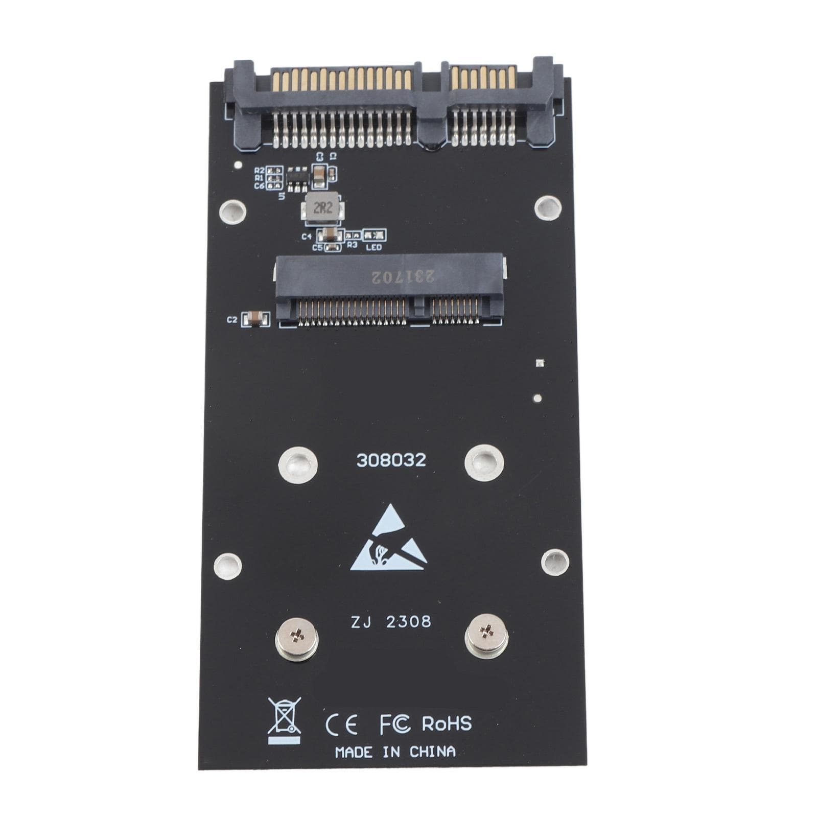 MSATA to SATA III Adapter 6Gbps Fast Transfer Mass Storage Interface PCB with SATA Interface for