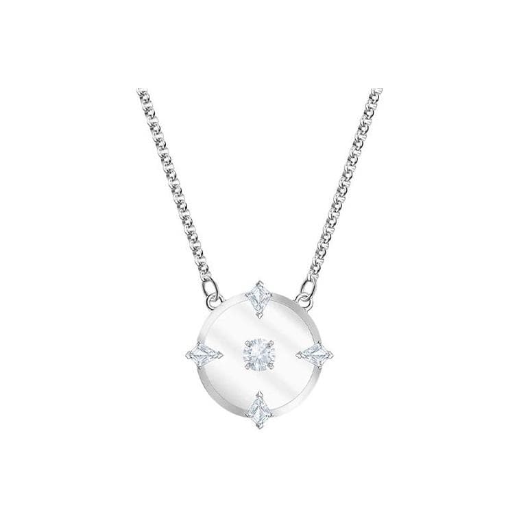 Swarovski North Minimalist Line Clavicle Chain Necklace Women necklace 5497232 Box (Random Color)