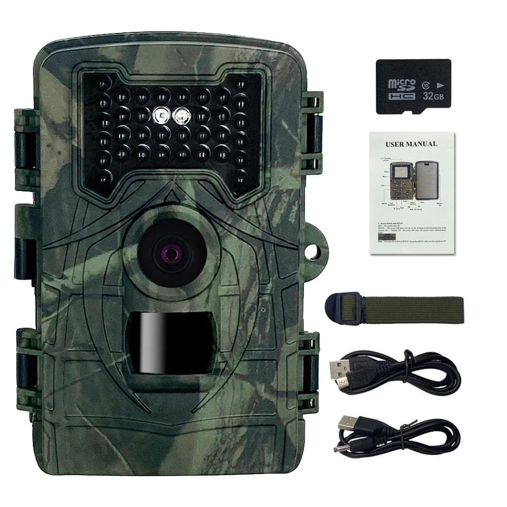 36MP 1080P Day Night Photo Video Taking Trail Camera Multi-function Outdoor Huntings Animal with memory card camouflage