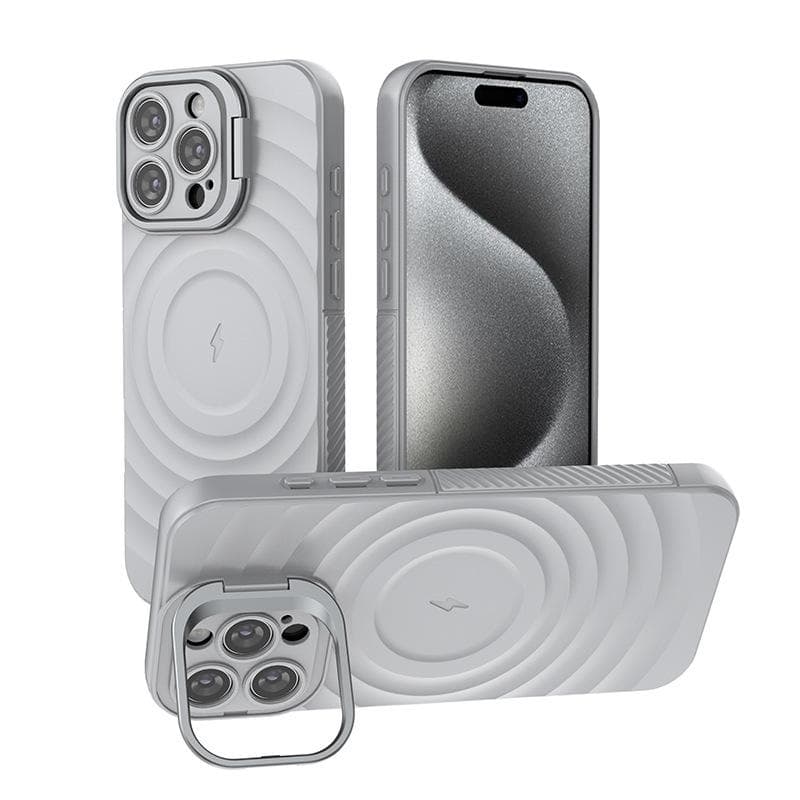 Magsafe Magnetic 14pro Wireless Charging IPhone15 Protective Case Full Cover Stand Applicable To IPhone 16 Phone Case iPhone13Promax