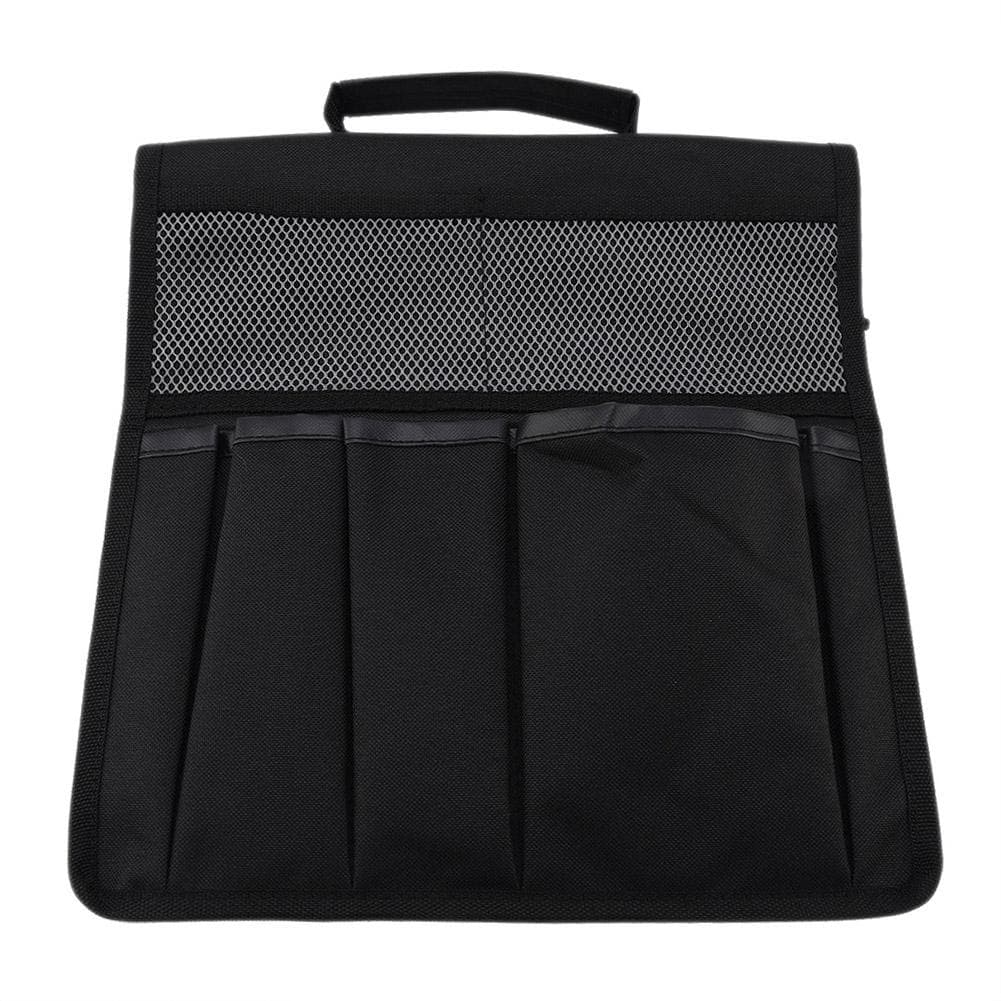 Foldable Portable Garden Kneeler Bench Kneeling Bag Tool Storage Stool Pouch (Black) Black
