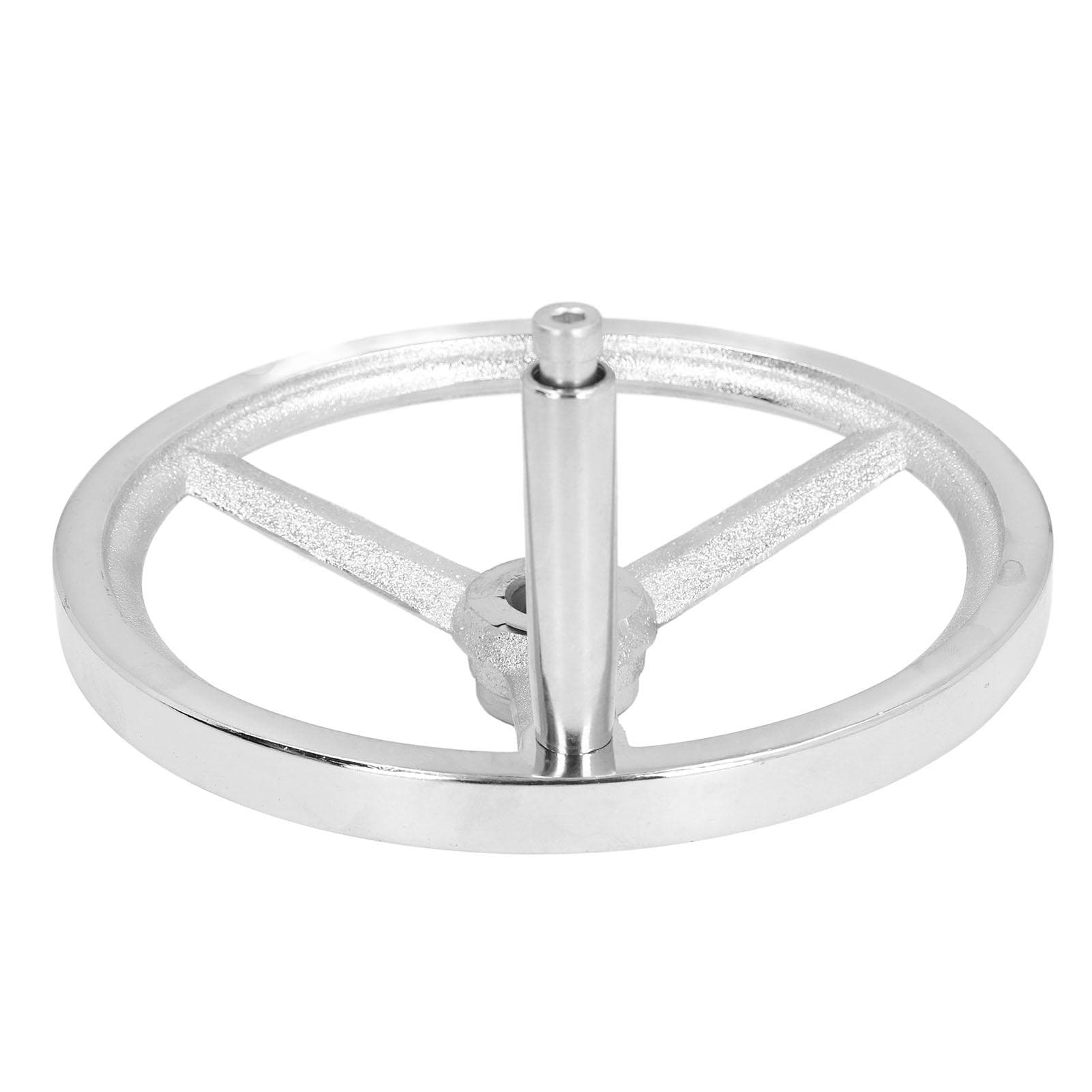 22x250mm Handwheel with Revolving Handle 3 Spoke Round Metal Hand Wheel for Lathe Milling Grinding