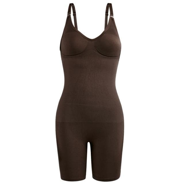 Seamless Women Bodysuit Butt Lifter Shapewear Waist Trainer Body Shaper Strappy-Back Chest Enhancing Corrective Underwear Corset S/M