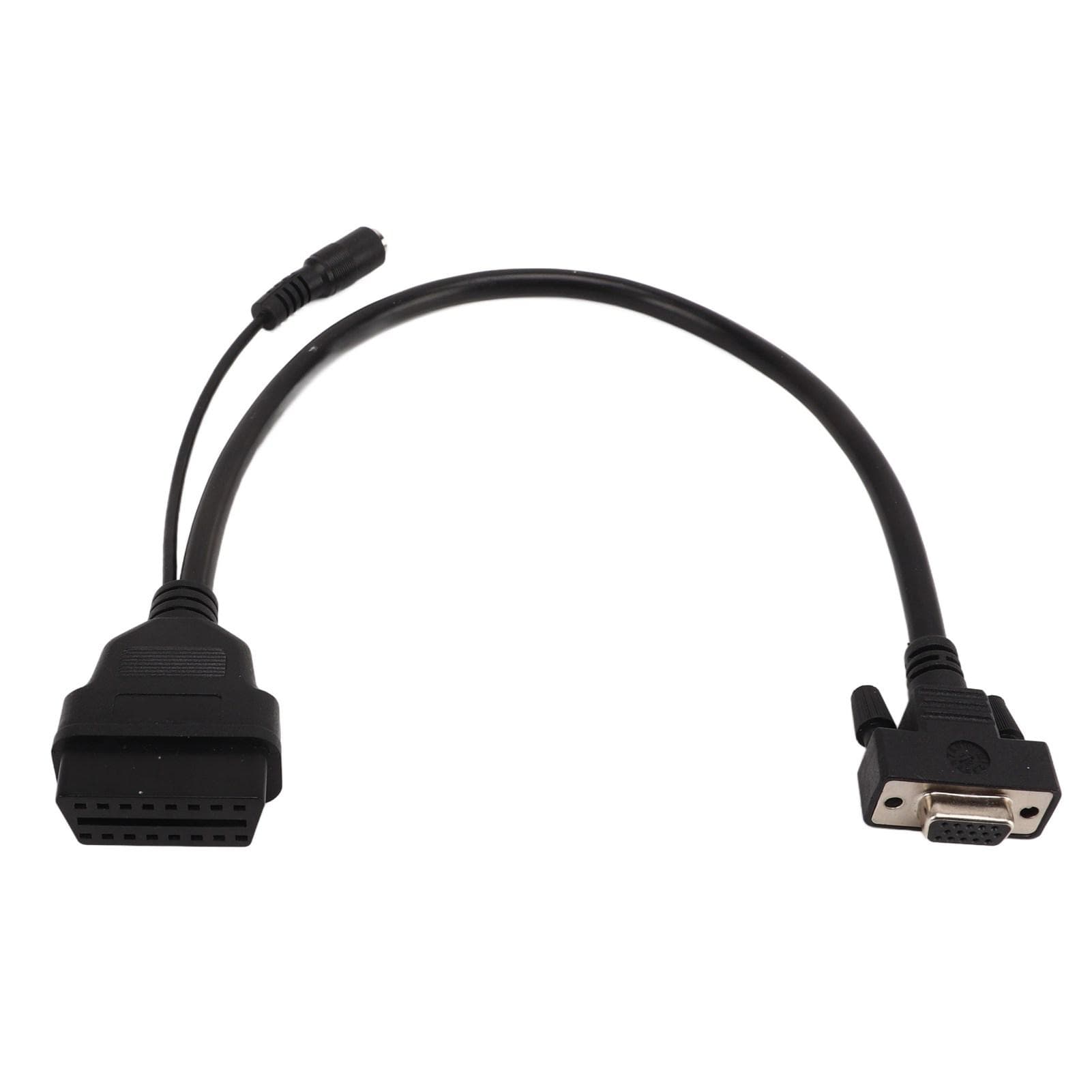 OBD Adapter Cable 16pin Male 15pin Female Plug and Play Diagnostic Connector Replacement for Launch