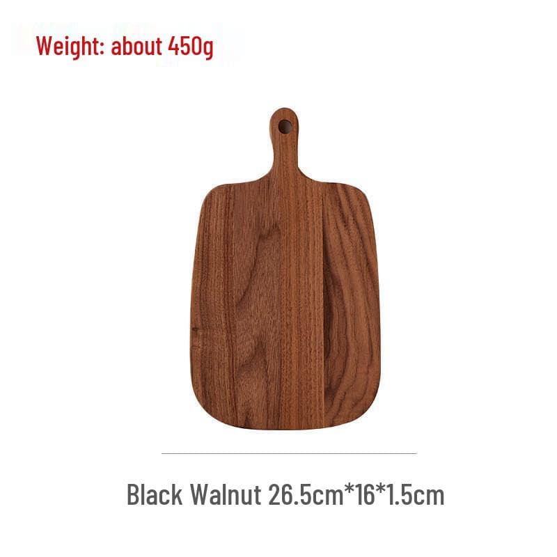 Portable Acacia Wood Cutting and Cheese Board for Outdoor Use Walnut 26.5*16*1.5cm as shown