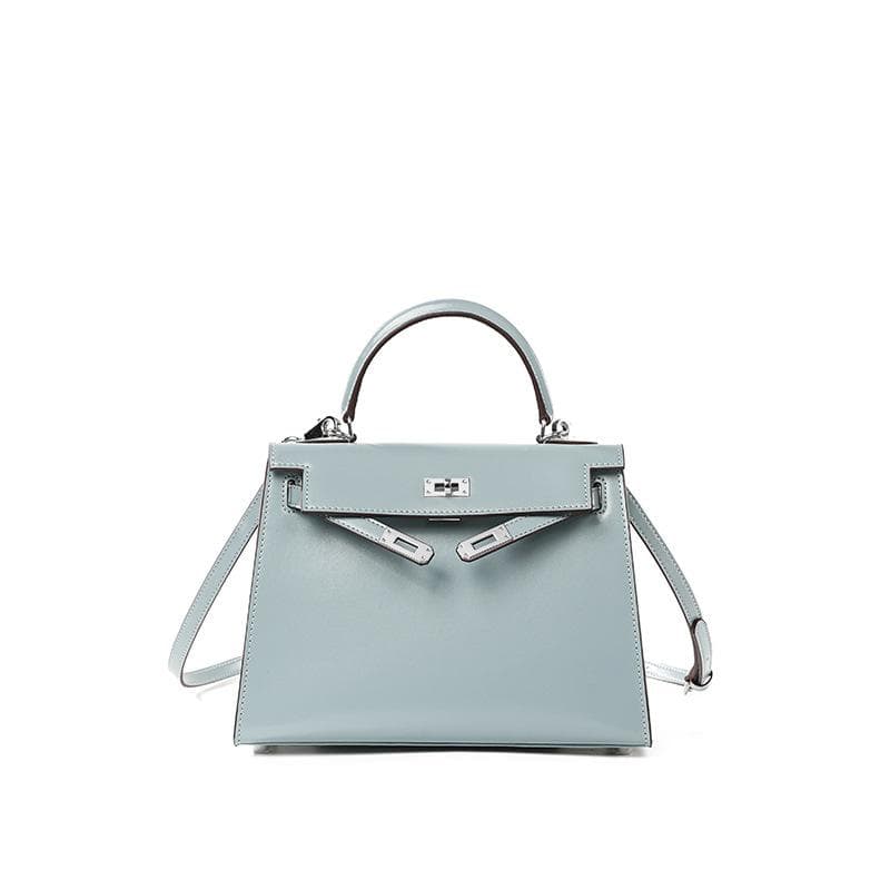 High End Version Bag Second-generation BOX Patterned Cowhide Mini Handbag New High-end Leather Women's Crossbody Bag 22x8x15cm