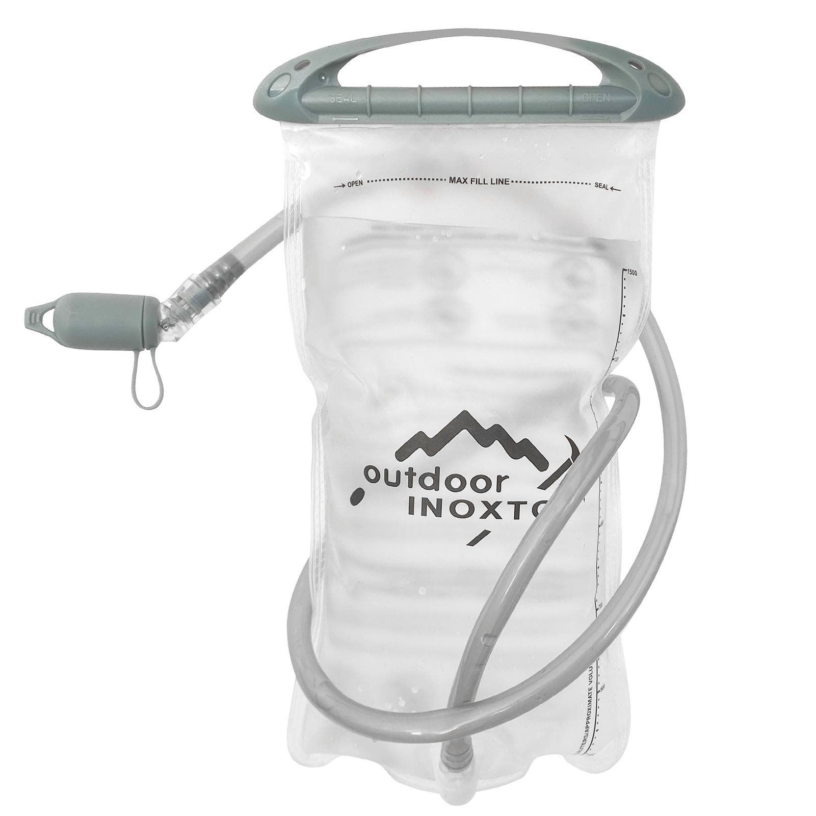 Hydration Bladder Leakproof Water Reservoir Water Bladder for Hydration Backpack Water Storage 1.5L transparent