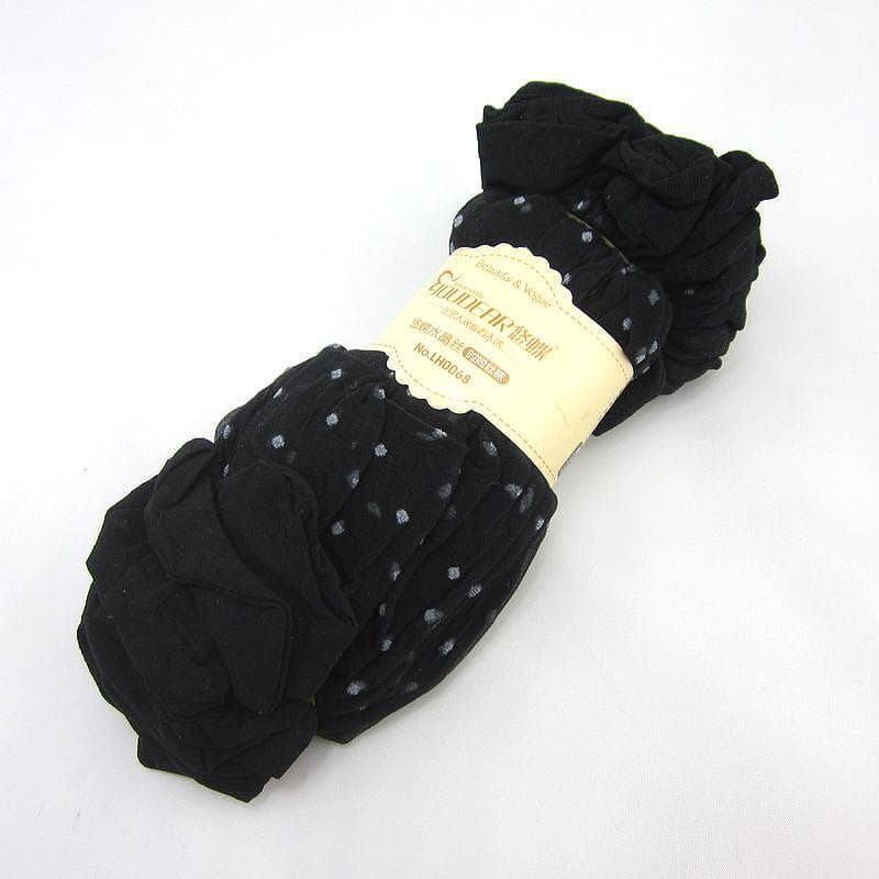 5/10 Pairs Dot Silk Socks Women Transparent Thin Breathable Summer Nylon Short Female Non-Slip Stretch Ankle Sexy Sock 5 Pairs black