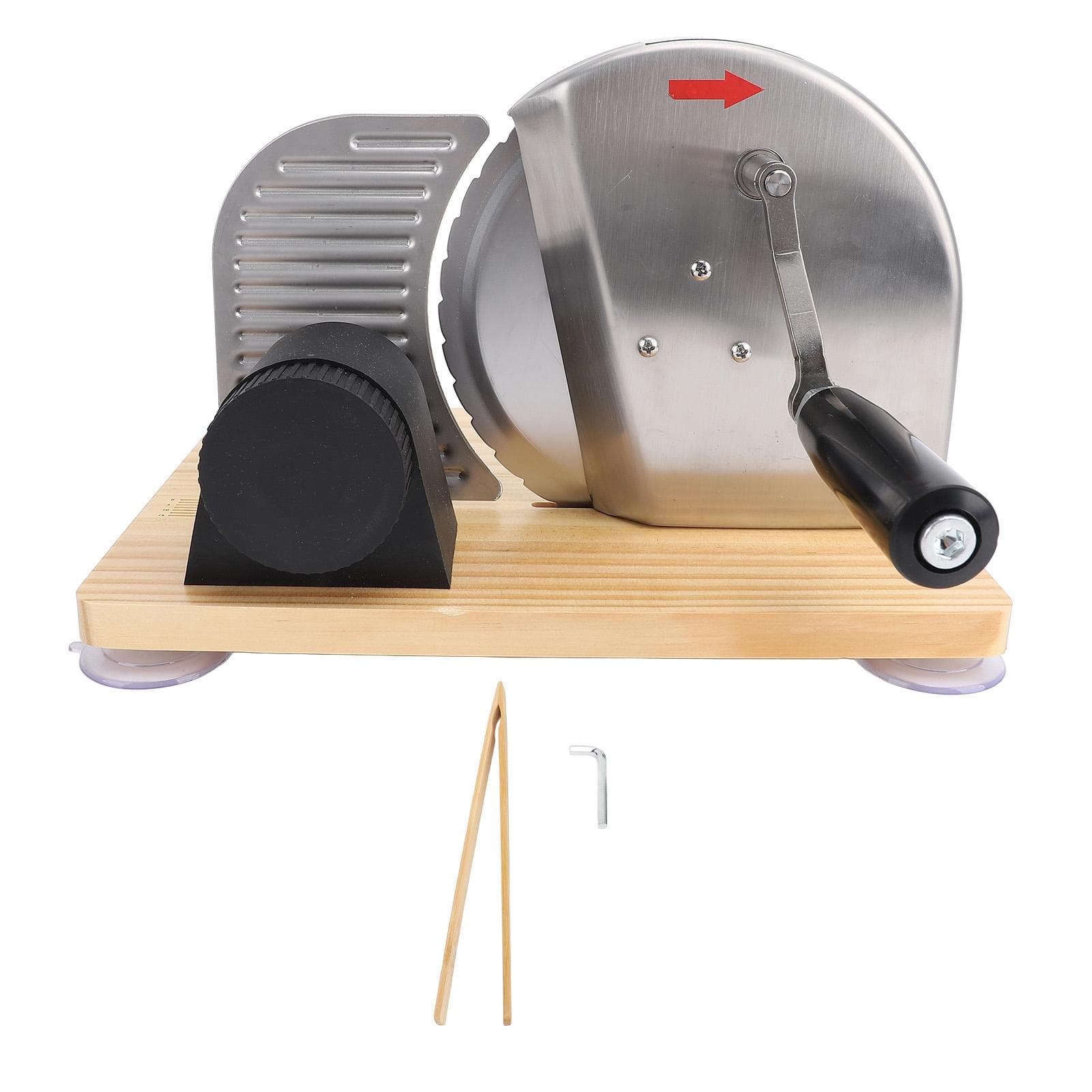 Manual Bread Slicing Machine Adjustable Thickness Bread Slicing Cutter with Hand Crank for Homemade L