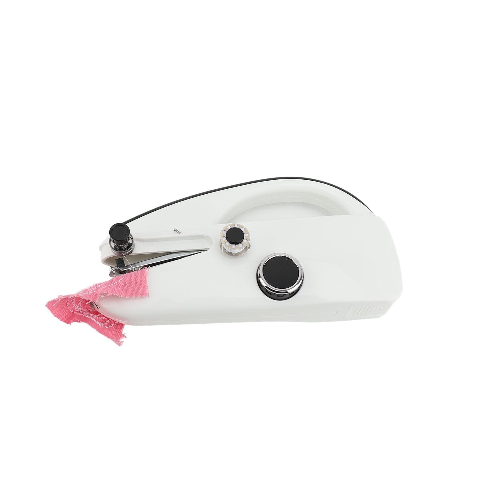 Portable Sewing Machine Dual Speed Adjustment Mini Electric Sewing Set for Cotton Wool Silk Fabric white