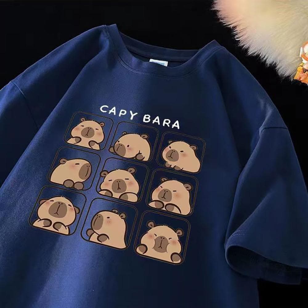 Cute 3d Print T-Shirt Summer Short Sleeve Female Cartoon Hip Women Hop Short Sleeve Breathable Oversized Funny Boy Girl Oversized Tee Shirts M