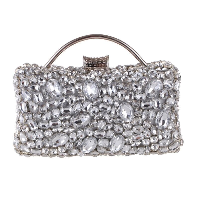 SCIONE Crystal Evening Bag Beaded Day Clutches Lady Wedding Purse Rhinestones Handbag for Women Bag